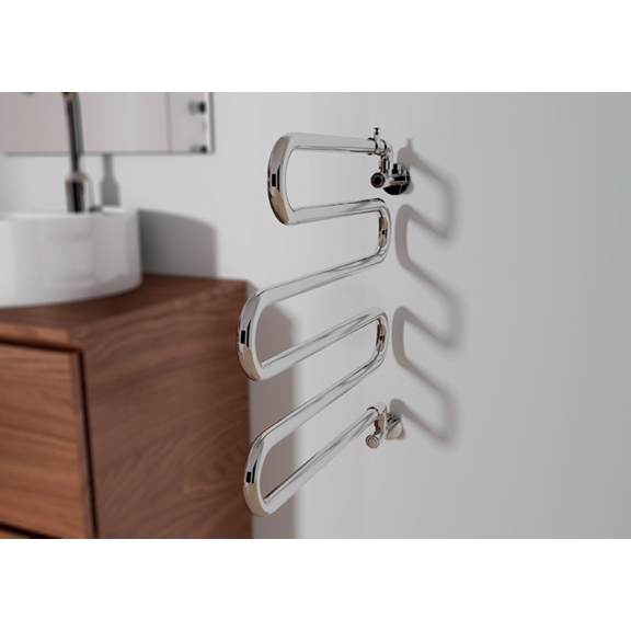 IRSAP Alatherm Chrom-Heizkörper für Badezimmer - drehbar