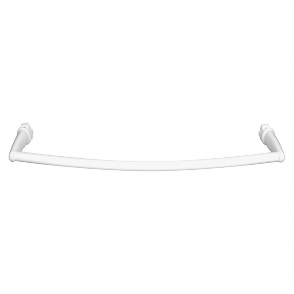 TERMA Gebogener Handtuchhalter Basic für Heizkörper mit Breite 400 mm WEIß