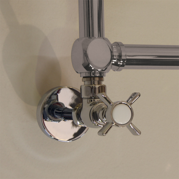 IRSAP Minuette Chrom-Badheizkörper - dekorative Details