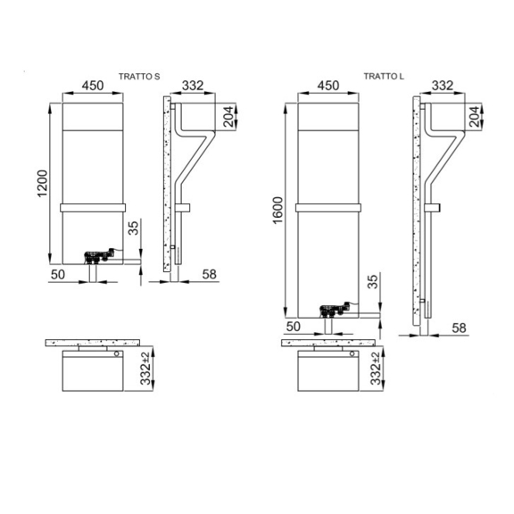 IRSAP Tratto Designheizkörper 2 Größen