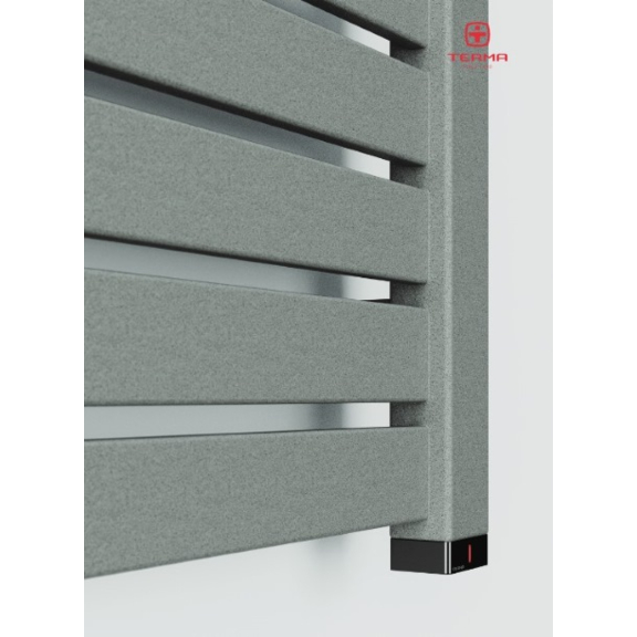 TERMA Mantis ONE Designheizkörper 860x440 Farbe Salt and Pepper Detail