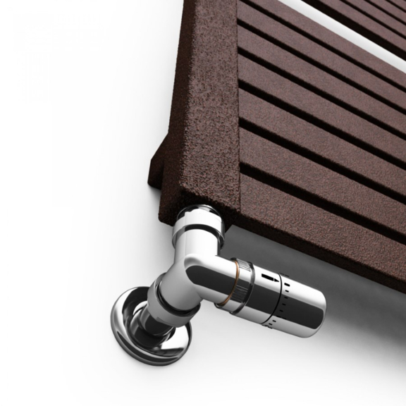 TERMA Mantis Designheizkörper 860x540 RAL Farbe Antique Copper - Detail