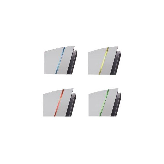 V0 Design Silver CZ - Farbstreifen Ventilator Silent 10