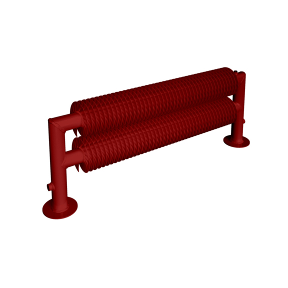 ISAN Spiral RAT2-S Selbststehender Heizkörper - RAL 3002