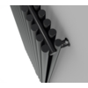 TERMA Tune VWD Designheizkörper 1800x490 Farbe Soft RAL9005 doppelte Reihe von Profilen