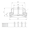 Balance-S Ventil - Abmessungen