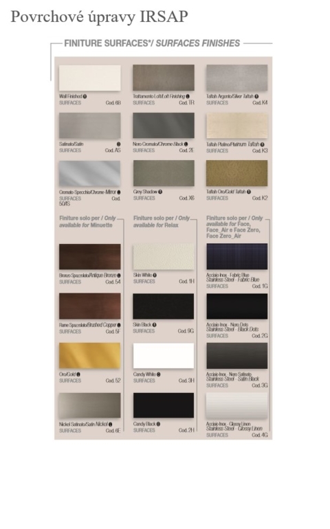 Farben Irsap -  Oberflächenbehandlungen - Farbpalette