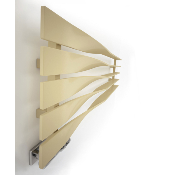 TERMA Cyklon H Designheizkörper RAL 1015 Seitenansicht