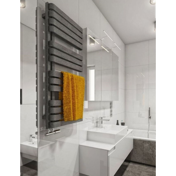 TERMA Warp S Designheizkörper 110x500 Farbe Salt und Pepper - Interieur