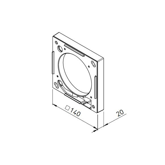 Helios MF 100 Montageflansch