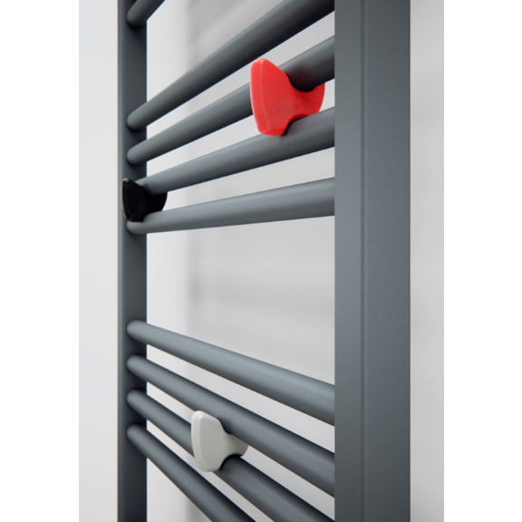 TERMA Fiona Badheizkörper 1380x530 Modern Grey Detail - Haken Yo