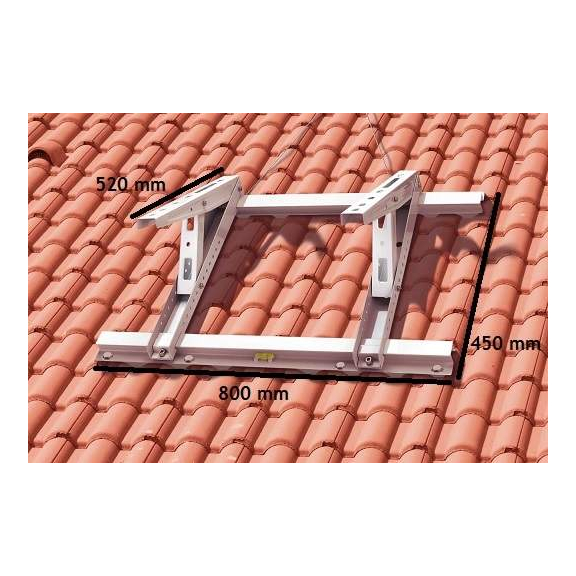 MT 650 Konsole für Dachmontage Abmessungen