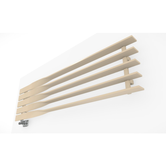 TERMA Cyklon H Designheizkörper RAL 1015 Ansicht von oben