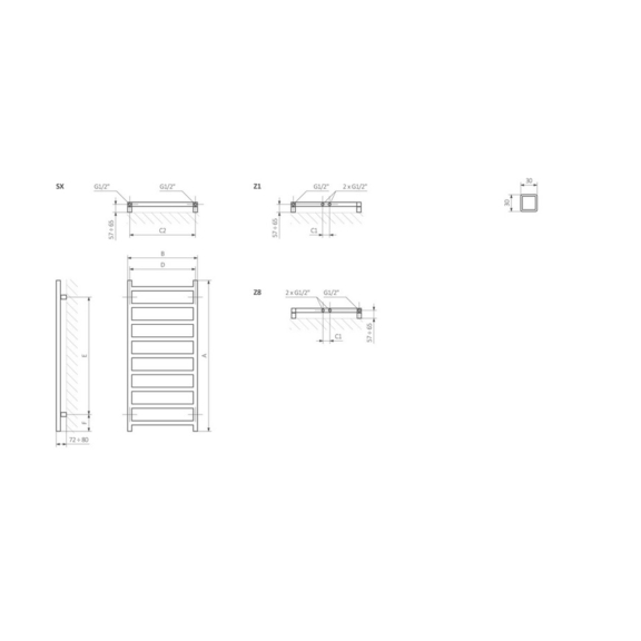 TERMA Simple Badheizkörper Schema