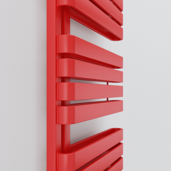 TERMA Warp S Designheizkörper 1695x500 Farbe Soft 3028 Detail