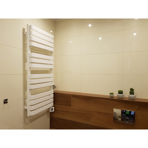 TERMA Warp T Designheizkörper RAL 9016 - für Badezimmer