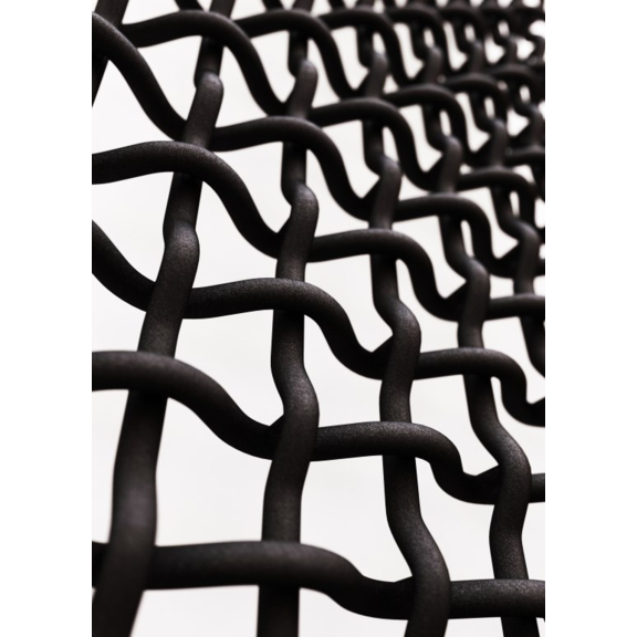 TERMA PLC V Designheizkörper 1800x463 Farbe Black Pepper Detail Gewebe