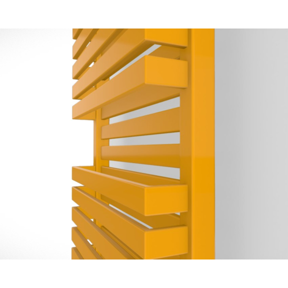 TERMA Quadrus Bold Designheizkörper RAL 1003 Detail