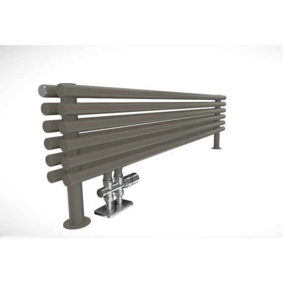 TERMA Tune HSD Designheizkörper unter Fenster Detail - Farbe RAL7003