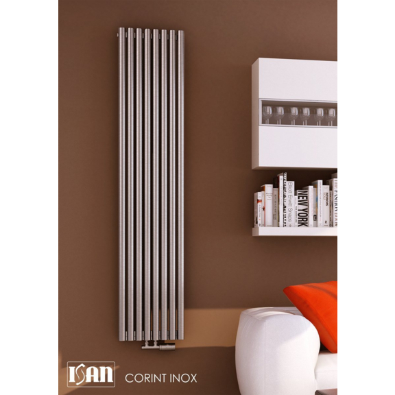 ISAN Corint Inox Vertikaler Edelstahlheizkörper
