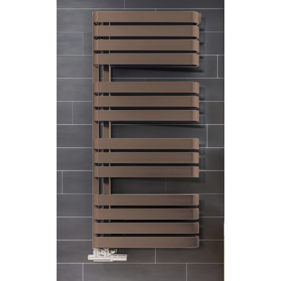 TERMA Warp S Designheizkörper 1110x500 Farbe Noble Brown
