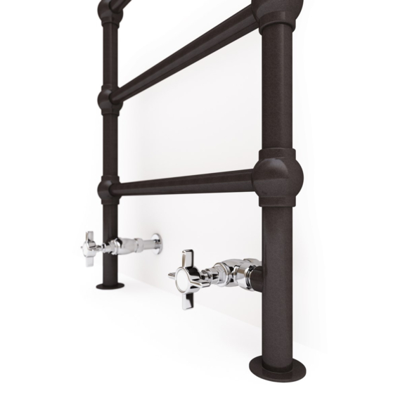 TERMA Retro S Designheizkörper 1245x504 farba Sparkling Grey - Detail