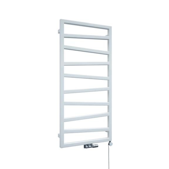 TERMA Zigzag Badheizkörper 1070x500 Farbe RAL9016 elektrisch