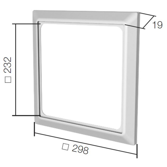 Helios ELS-AGR Ausgleichsrahmen - Abmessungen