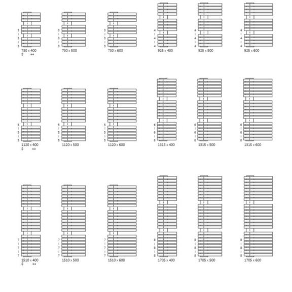 TERMA Iron S verfügbare Größen