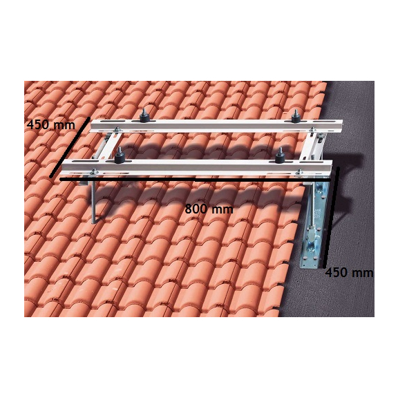 MT 600 Konsole für Dachmontage Abmessungen