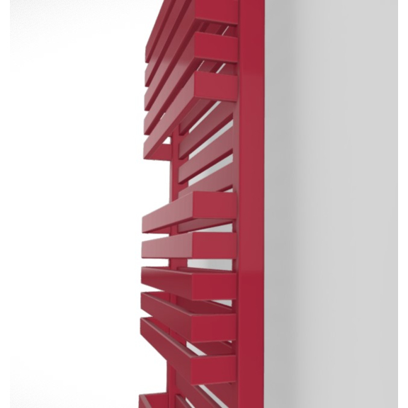 TERMA Quadrus Bold Designheizkörper RAL 3027 Detail