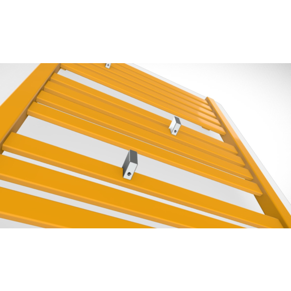 TERMA Marlin Badheizkörper 1185x430 RAL 1003 Detail