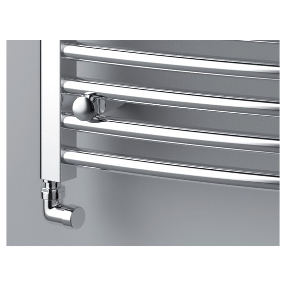 ISAN Palmyra Radius Chrom Badheizkörper Detail