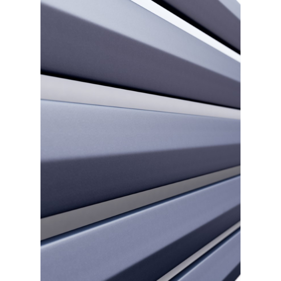 TERMA Aero H Designheizkörper Farbe Blueberry Detail