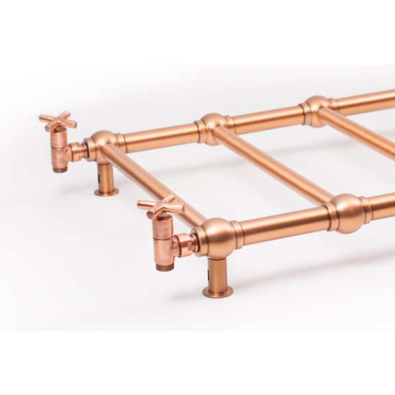 TERMA Retro Designheizkörper 1170x504 Farbe Cooper Detail Retro Steuerung