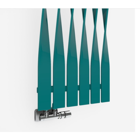 TERMA Cyklon V Designheizkörper 1600x495  RAL 5021 unterer Teil