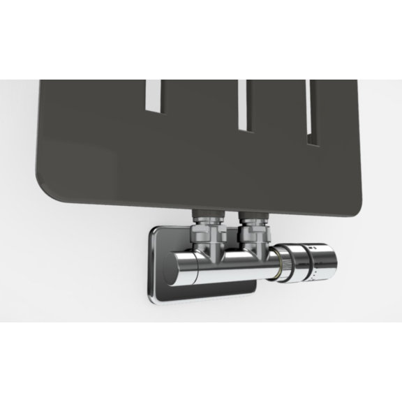 TERMA Aero V Designheizkörper verschiedene Farbvarianten RAL7022 Detail