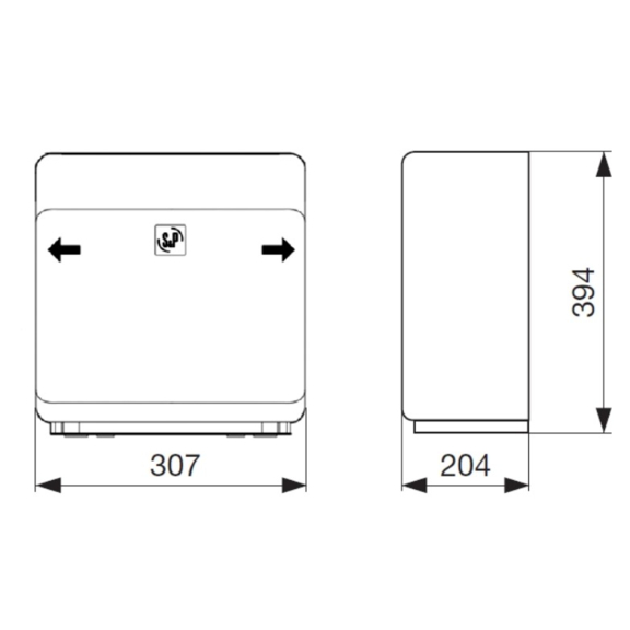 Soler & Palau AIRPUR N Luftreiniger - Ausmaße