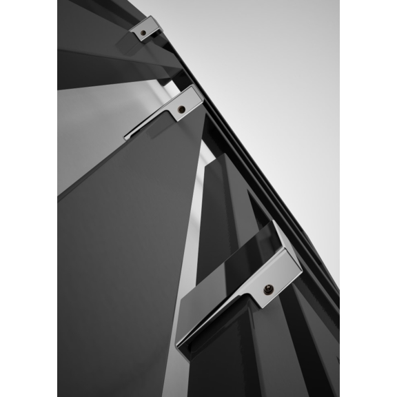 TERMA Angus V Designheizkörper Farbe Modern Grey Detail+ Haken Zip