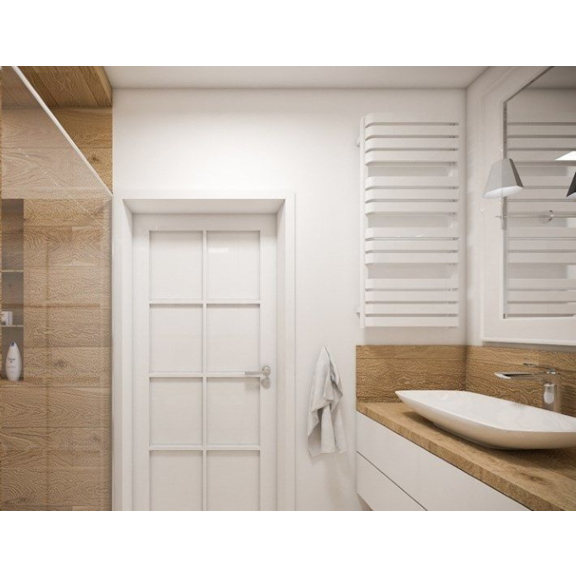 TERMA Warp T ONE Deisgnheizkörper RAL9016 - für Badezimmer