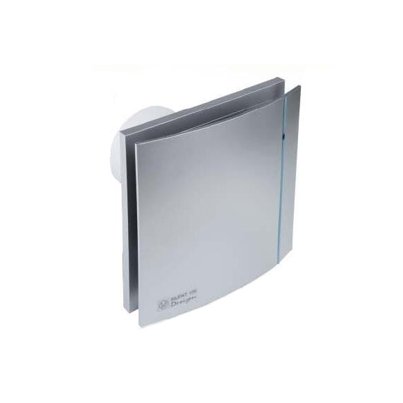 Ventilator Silent 100 Design Silver CZ silberfarben