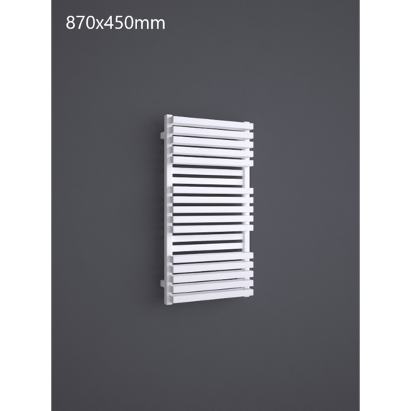 TERMA Quadrus Bold One Badheizkörper 870x450 RAL 9016