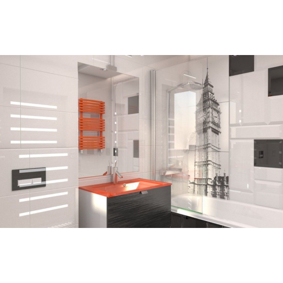 TERMA Kioto ONE Designheizkörper 870x480 für Badezimmer