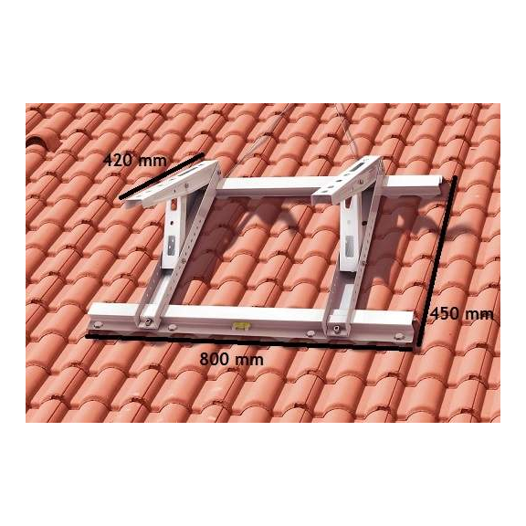 MT 630 Konsole für Dachmontage Abmessungen