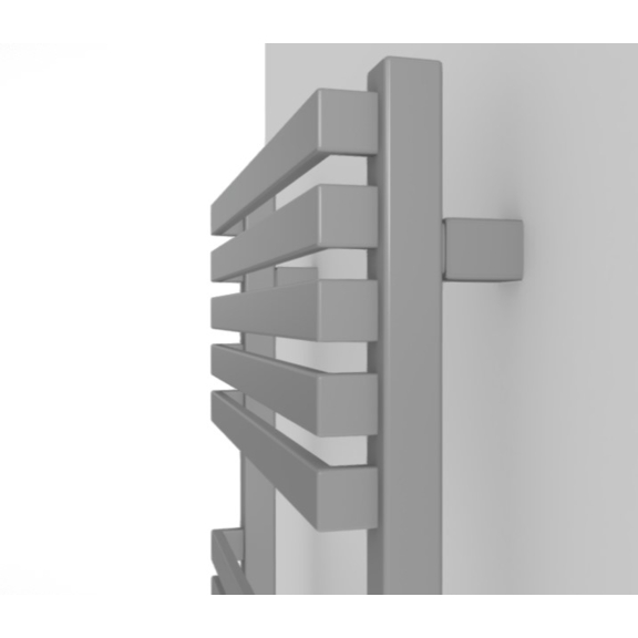 TERMA Quadrus Slim Designheizkörper Silver Matt detail 3