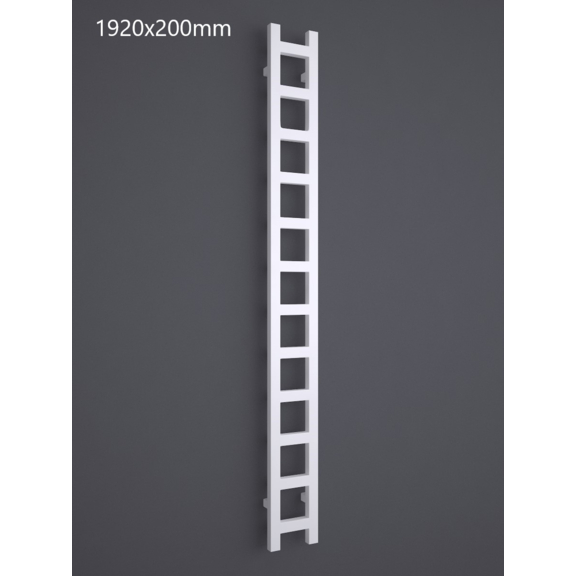 TERMA Easy One Vertikaler Heizkörper 1920x200 RAL 9016