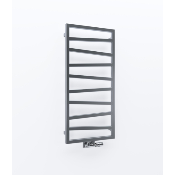 TERMA Zigzag Badheizkörper 1070x500 Farbe Metallic Stone - Wasser