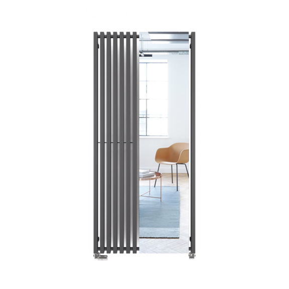 TERMA Triga M Designheizkörper mit Spiegel 1700x780 Modern Grey