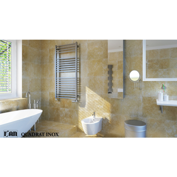 ISAN Quadrat Inox Edelstahlheizkörper