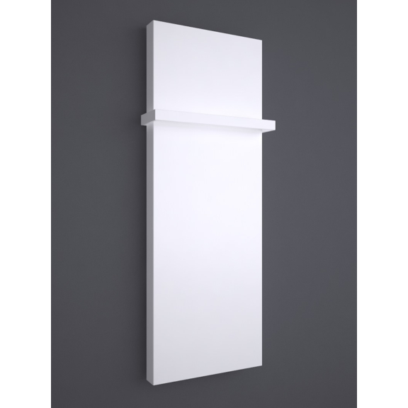 TERMA Case Slim Vertikaler Designheizkörper weißer Handtuchhalter